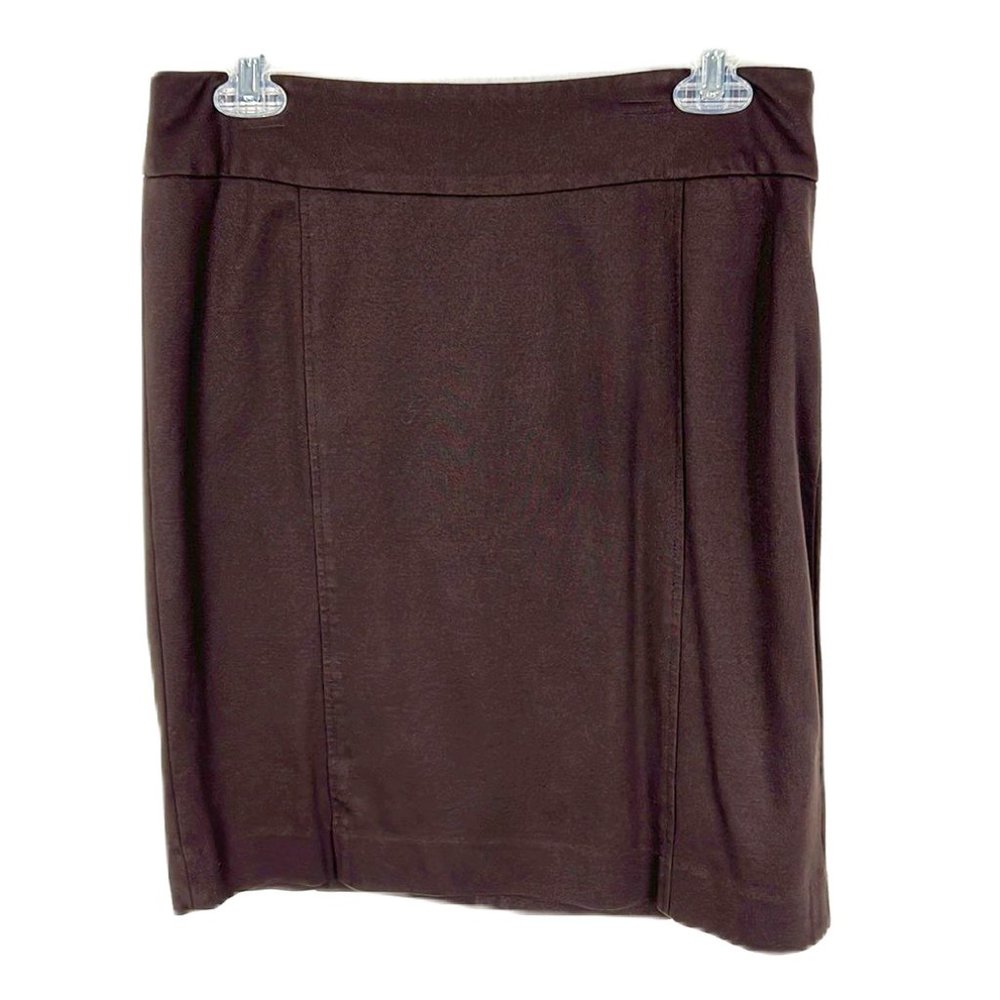 Halogen Skirt Women 6 Brown A-Line Knee Length Casual Bottoms